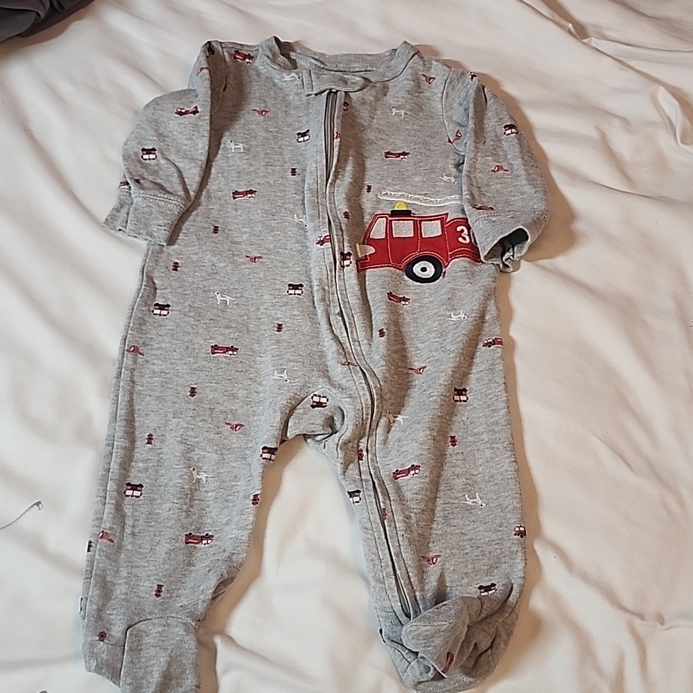 Carters 6 month firetruck footie sleeper